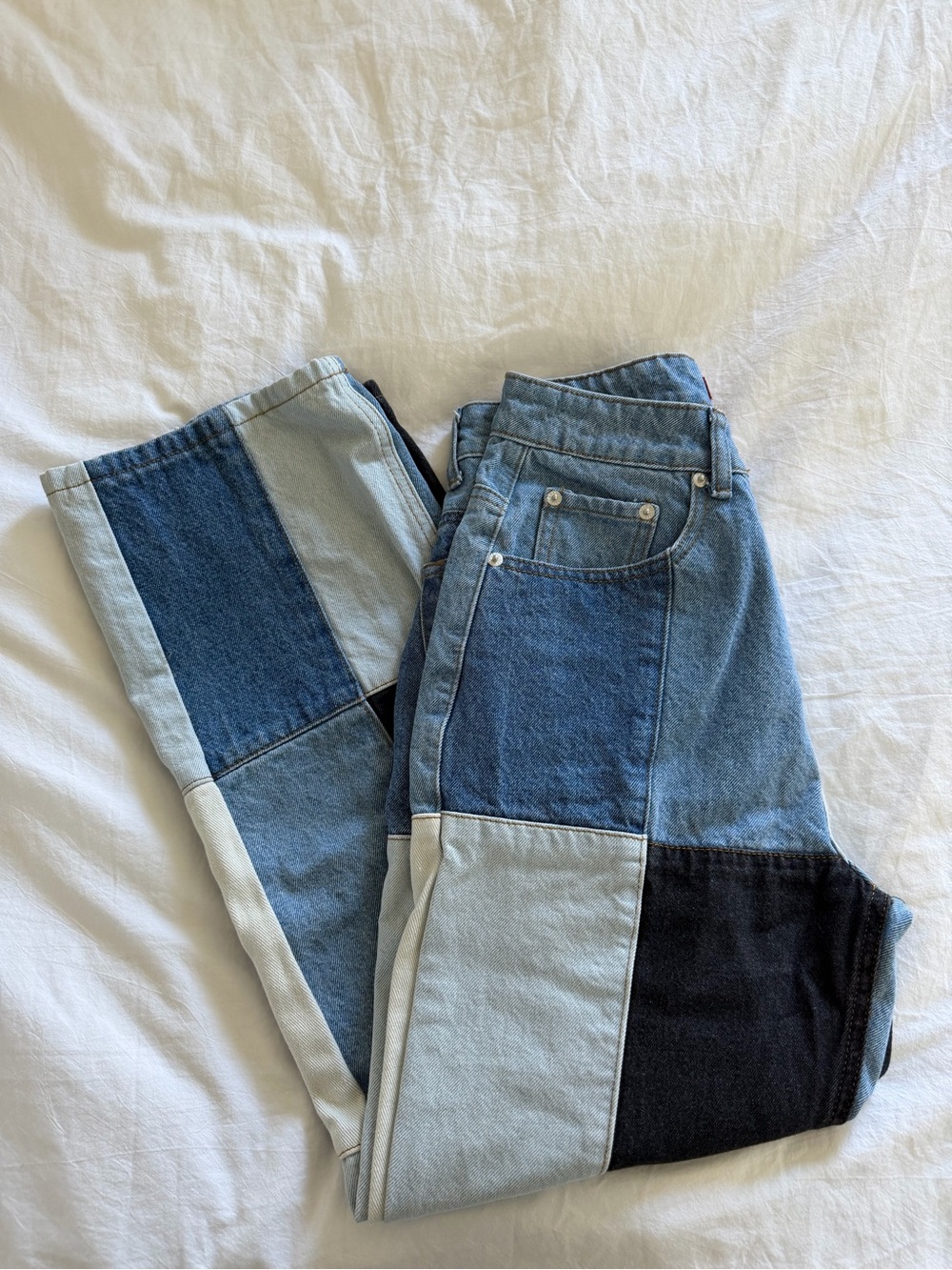 Signature8 Patchwork Loose Fit High Waisted Denim - Picture 11 of 12